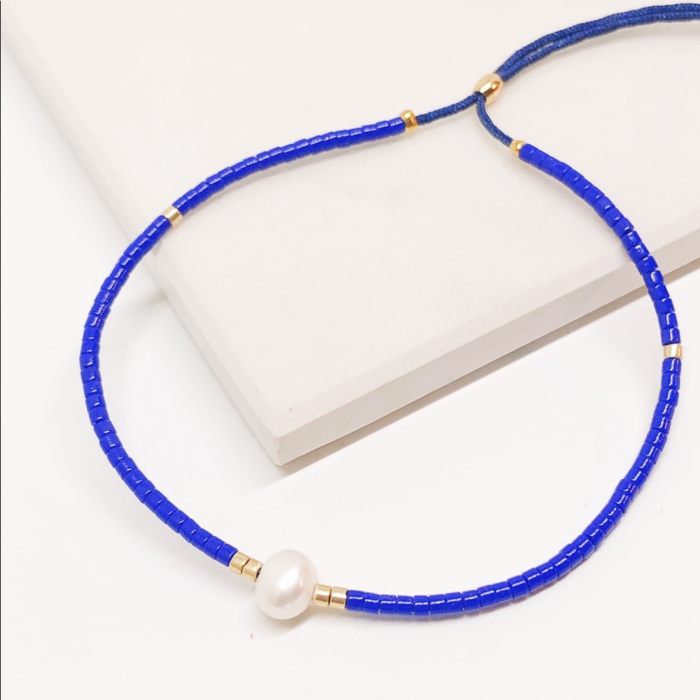 Free People Pearl and Glass Beaded Bracelet